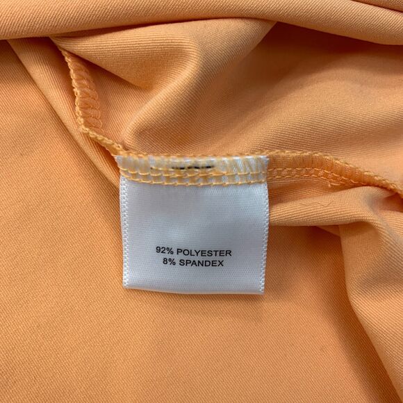 Peter Millar Summer Comfort Polo Shirt Mens M Medium Orange Stretch Sweat Wick - Picture 8 of 13